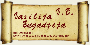 Vasilija Bugadžija vizit kartica